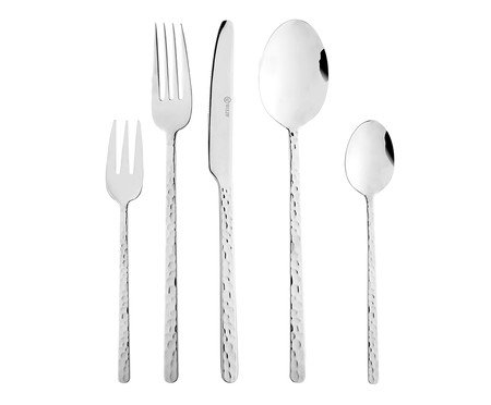Faqueiro de Aço Inox Veneza - 30Pçs | Westwing
