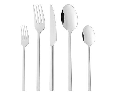 Faqueiro de Aço Inox Firenze - 20Pçs | Westwing