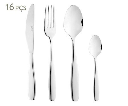 Faqueiro de Aço Inox Cannes - 16Pçs | Westwing
