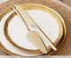 Jogo para Servir Bolo Viena Dourado, gold | WestwingNow