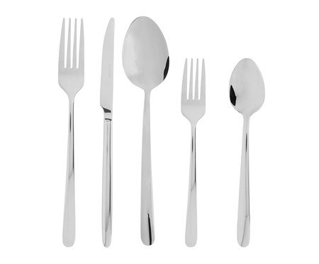 Faqueiro de Aço Inox Viena - 25Pçs | Westwing
