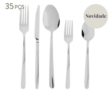 Faqueiro de Aço Inox Viena | Westwing