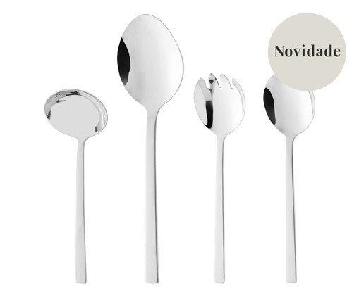 Jogo para servir Berna, silver or metallic | WestwingNow