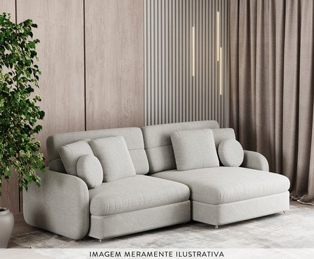 Sofá 2 Módulos Domini Cru | Westwing