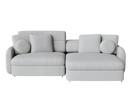 Sofá 2 Módulos Domini Cinza