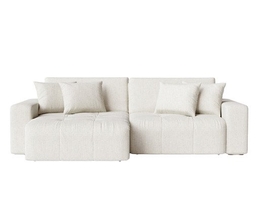 Sofá com Braço 2 Módulos Duomo Bege, beige | WestwingNow