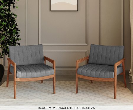 Poltrona Mirella Cinza | Westwing