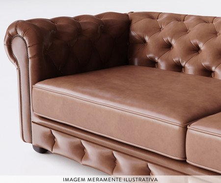 Sofá Chesterfield Marrom | Westwing