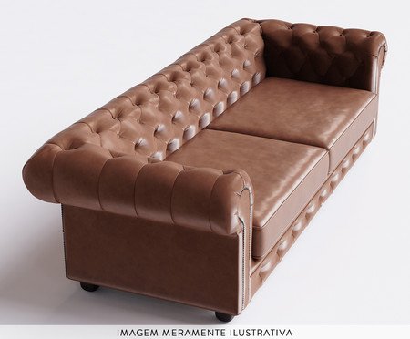Sofá Chesterfield Marrom | Westwing
