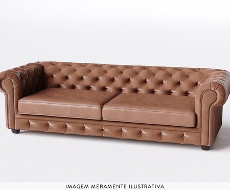 Sofá Chesterfield Marrom | Westwing