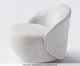 Poltrona Giratória Zoe Branca, white | WestwingNow