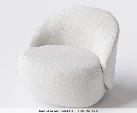 Poltrona Giratória Zoe Branca | Westwing