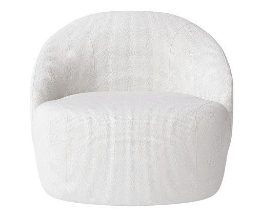 Poltrona Giratória Zoe Branca, white | WestwingNow
