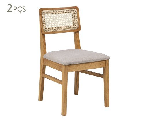 Kit Cadeiras Origem Garapa, wood pattern | WestwingNow