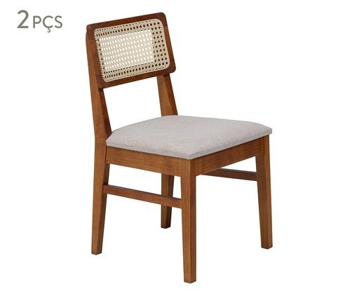 Kit Cadeiras Origem Âmendoa, wood pattern | WestwingNow