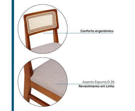Kit Cadeiras Origem Âmendoa | Westwing