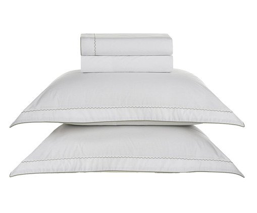 Jogo de Lençol Bali Branco Menta Branco e Menta, white | WestwingNow