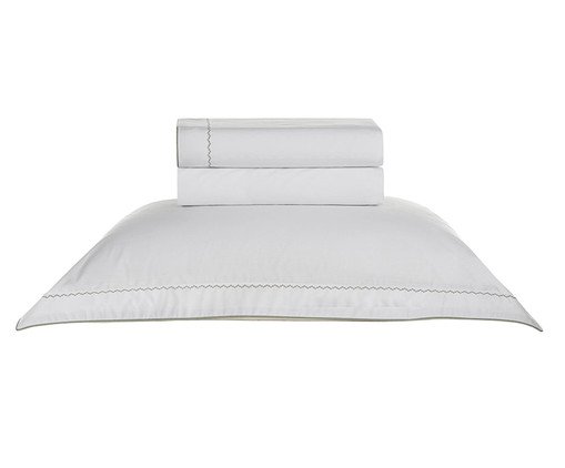 Jogo de Lençol Bali Branco Menta Branco e Menta, white | WestwingNow