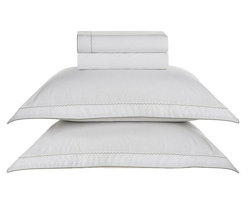 Jogo de Lençol Bali Branco Menta Branco e Menta, white | WestwingNow