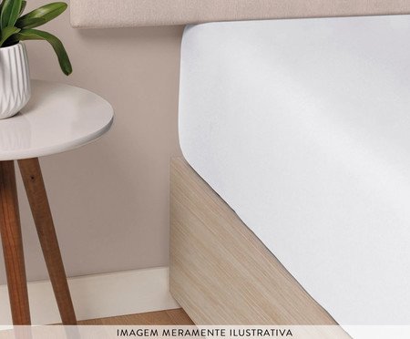 Lençol com Elástico Bossa Branco Branco | Westwing