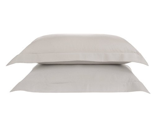 Jogo de Fronhas Bossa Prata Prata, silver or metallic | WestwingNow