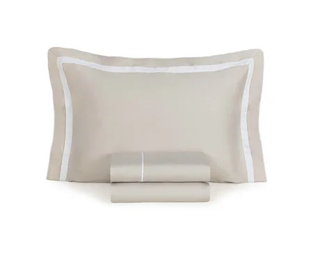 Jogo de Lençol Lara Pt Bc Prata e Branco