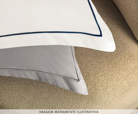 Jogo de Lençol Deliz Ti Cinza Titânio e Cinza | Westwing