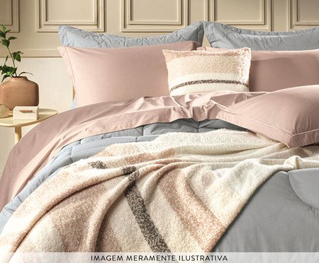 Jogo de Lençol Deliz Ro Rose Rosê e Rosê | Westwing