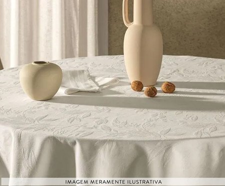 Toalha De Mesa Katherine Branco Branco | Westwing