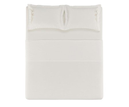 Jogo de Lençol Lavinia Branco | Westwing