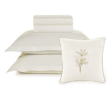 Jogo de Lençol Lavinia Branco | Westwing