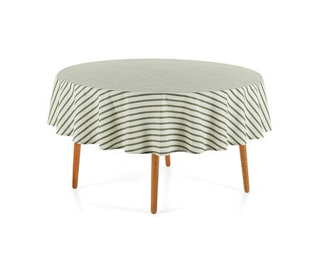 Toalha De Mesa Zaira Branco e Verde Branco | Westwing