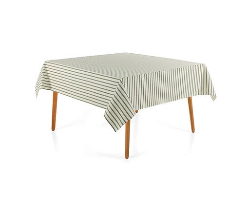Toalha De Mesa Zaira Branco e Verde Branco, white | WestwingNow