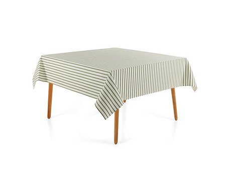 Toalha De Mesa Zaira Branco e Verde Branco | Westwing