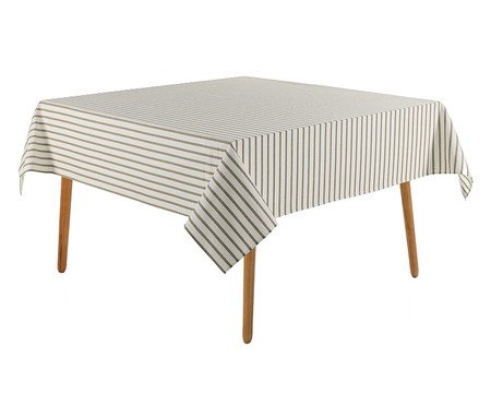 Toalha De Mesa Zaira Branco e Taupe Branco | Westwing