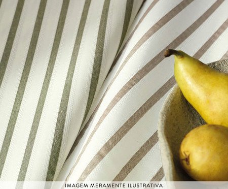 Toalha De Mesa Zaira Branco e Taupe Branco | Westwing