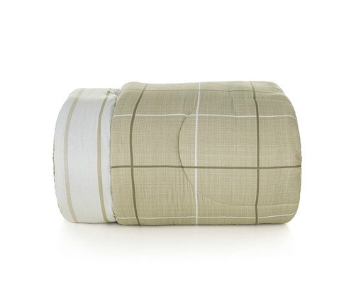 Edredom Santiago Branco e Verde, white | WestwingNow