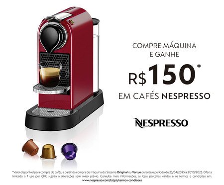 Cafeteira Nespresso Citiz Cherry Red - 110V | Westwing