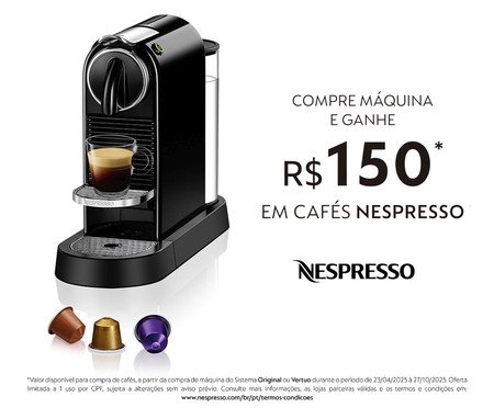 Cafeteira Nespresso Citiz Black - 110V | Westwing
