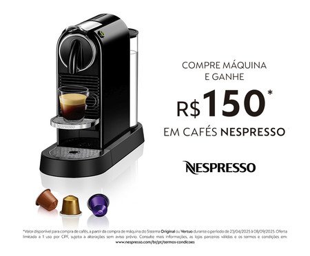 Cafeteira Nespresso Citiz Black - 110V | Westwing