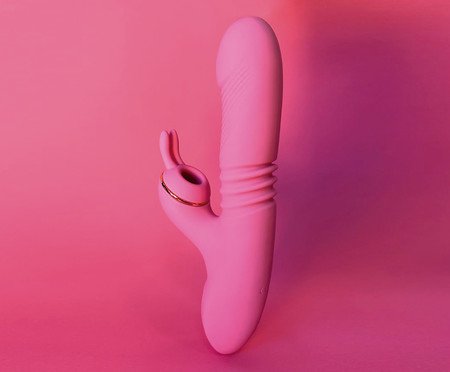 Vibrador e Sugador Rabbit Vai e Vem Bloom - Rosa | Westwing
