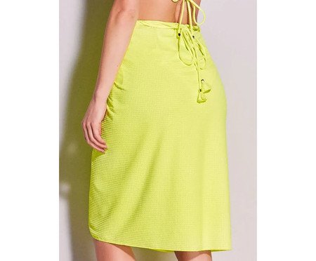Saída Pareô Midi Amarelo Neon - M | Westwing