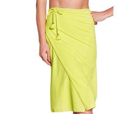 Saída Pareô Midi Amarelo Neon - M | Westwing