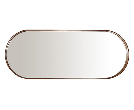 Espelho Oval com Moldura Debora - Castanho | Westwing