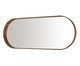 Espelho Oval com Moldura Debora - Castanho, wood pattern | WestwingNow