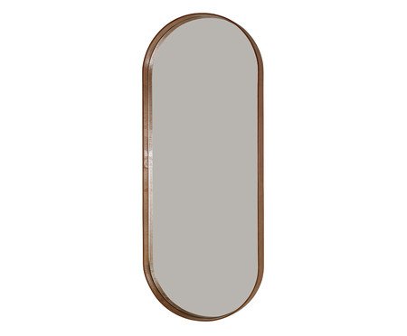 Espelho Oval com Moldura Debora - Castanho | Westwing