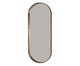 Espelho Oval com Moldura Debora - Castanho, wood pattern | WestwingNow