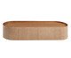 Mesa de Centro Oval Laminado Debora - Castanho, wood pattern | WestwingNow