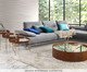 Mesa de Centro Redondo Espelhado Debora - Castanho, wood pattern | WestwingNow