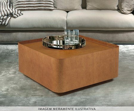 Mesa de Centro Laminado Living - Castanho | Westwing